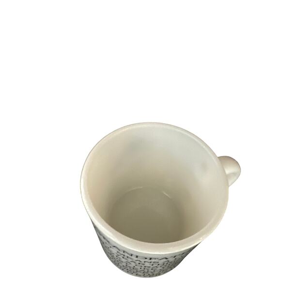 Vintage White Milk Glass Mug Cup Grandfather In Rocker Fathers Day Grandpa Papa - Picture 3 of 4